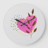 Hedendaagse rustieke Boho Grote Klok (Voorkant)