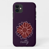 Hedendaagse rustieke zonnebloem Case-Mate iPhone case (Achterkant)