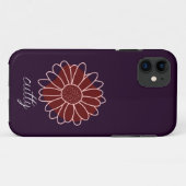 Hedendaagse rustieke zonnebloem Case-Mate iPhone case (Achterkant (horizontaal))