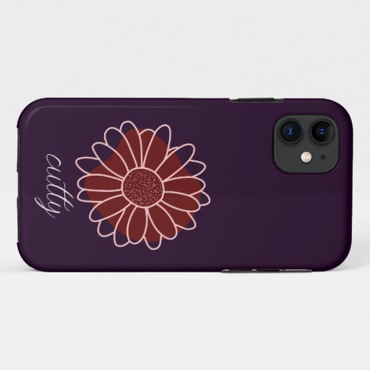 Hedendaagse rustieke zonnebloem Case-Mate iPhone case (Achterkant (horizontaal))