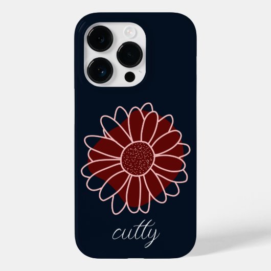 Hedendaagse rustieke zonnebloem Case-Mate iPhone case (Achterkant)
