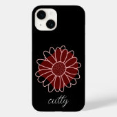 Hedendaagse rustieke zonnebloem Case-Mate iPhone case (Achterkant)