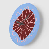 Hedendaagse rustieke zonnebloem grote klok (Hoek)