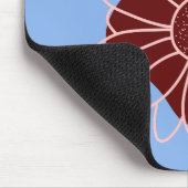 Hedendaagse rustieke zonnebloem muismat (Hoek)