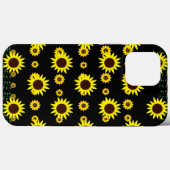 Hedendaagse rustieke zonnebloem patroon Case-Mate iPhone case (Achterkant (horizontaal))