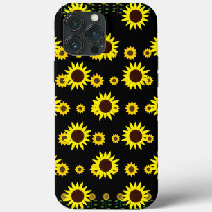 Hedendaagse rustieke zonnebloem patroon Case-Mate iPhone case