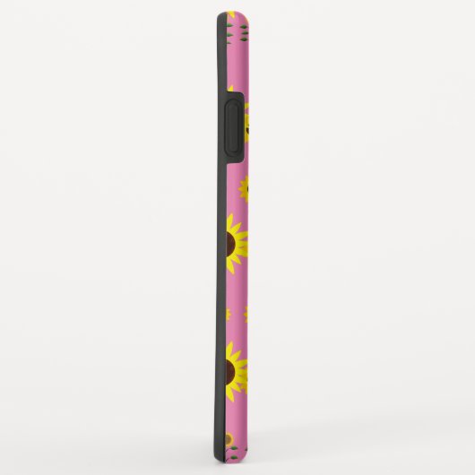 Hedendaagse rustieke zonnebloem patroon Case-Mate iPhone case (Achterkant/rechts)