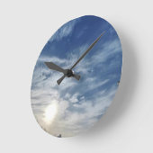 Hedendaagse Rustige Sky Acrylround Wall klok (Hoek)