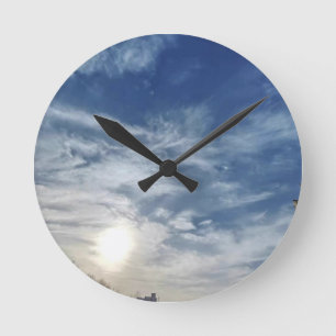 Hedendaagse Rustige Sky Acrylround Wall klok
