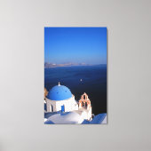 Hedendaagse Santorini stretched canvas print (Voorkant)