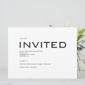 Hedendaagse Save the Date-uitnodiging Kaart (Staand voorkant)