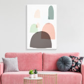 Hedendaagse Scandinavische stijl canvas print (Insitu (Woonkamer))