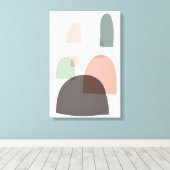 Hedendaagse Scandinavische stijl canvas print (Insitu (Houten vloer))