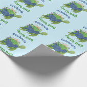 Hedendaagse Schattigee Earth Day Zee Schildpad Cus Cadeaupapier (Hoek)