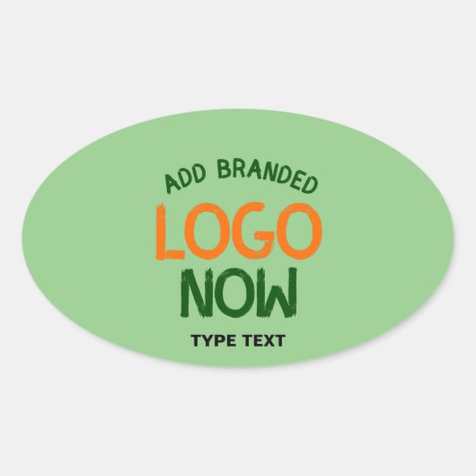 HEDENDAAGSE SCHONE MINT GROENE MODIEUZE CLIENT OVALE STICKER (Voorkant)