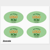 HEDENDAAGSE SCHONE MINT GROENE MODIEUZE CLIENT OVALE STICKER (Vel)