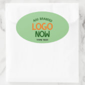 HEDENDAAGSE SCHONE MINT GROENE MODIEUZE CLIENT OVALE STICKER (Tas)
