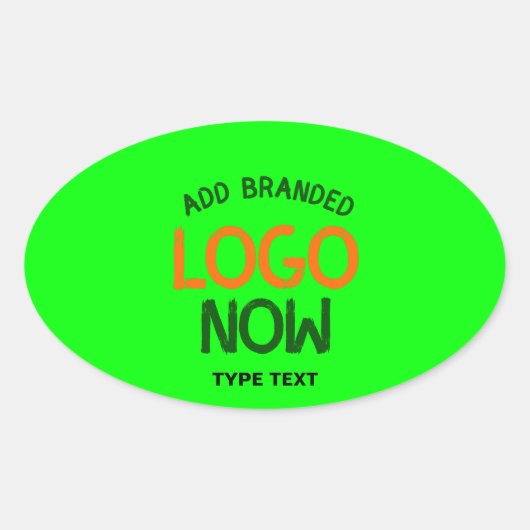 HEDENDAAGSE SCHONE NEON GROENE MODIEUZE CLIENT OVALE STICKER (Voorkant)