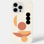Hedendaagse Sinaasappel Rode Zon Zwarte Maan Cirke Case-Mate iPhone Case (Achterkant)