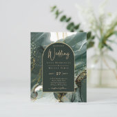 Hedendaagse Smaragdgroene Gouden Agaat Marmeren Br (Staand voorkant)