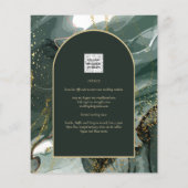 Hedendaagse Smaragdgroene Gouden Agaat Marmeren Br (Achterkant)