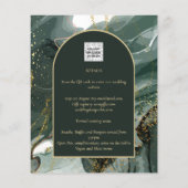 Hedendaagse Smaragdgroene Gouden Agaat Marmeren Br (Achterkant)