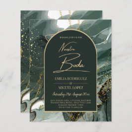 Hedendaagse Smaragdgroene Gouden Agaat Marmeren Br