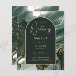 Hedendaagse Smaragdgroene Gouden Agaatmarmeren Bru