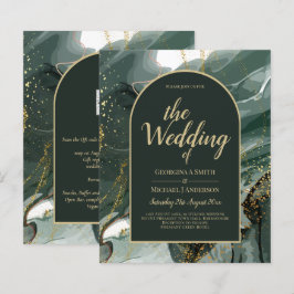 Hedendaagse Smaragdgroene Gouden Agaten Marmeren B