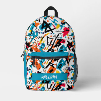 Hedendaagse stedelijke stijl graffiti print rugzak