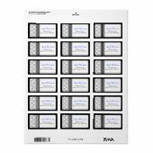 Hedendaagse Stijl Luxe Adreslabel Etiket (Full Sheet)