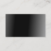 Hedendaagse stijlvolle plaat zwart grijs visitekaartje (Achterkant)
