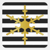 Hedendaagse strepen en sneeuwvlok Stickers