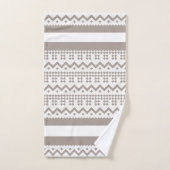 hedendaagse taal en witte meetkunde bad handdoek (Handdoek)