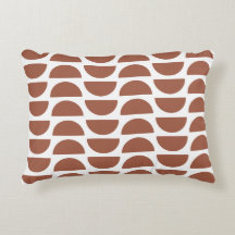 Hedendaagse Terracotta Abstracte geometrische prin