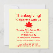 hedendaagse Thanksgiving Kaart (Achterkant)