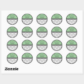 Hedendaagse tradities Luxe adreslabel Ronde Sticker (Vel)