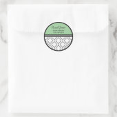 Hedendaagse tradities Luxe adreslabel Ronde Sticker (Tas)