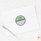 Hedendaagse tradities Luxe adreslabel Ronde Sticker (Envelop)