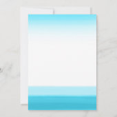 Hedendaagse Trouwuitnodigingen met Blauwe Aquarel Kaart (Achterkant)