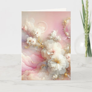 Hedendaagse Tule Floral Abstract Kaart