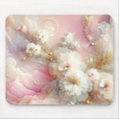 Hedendaagse Tule Floral Abstract Muismat (Voorkant)