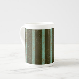 Hedendaagse Turquoise Rooster Porselein Kop