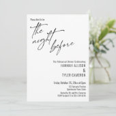 Hedendaagse Typografie De Nacht Vooraf Kaart (Staand voorkant)