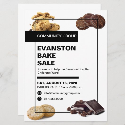 hedendaagse uitnodiging tot verkoop van baken (Voorkant / Achterkant)