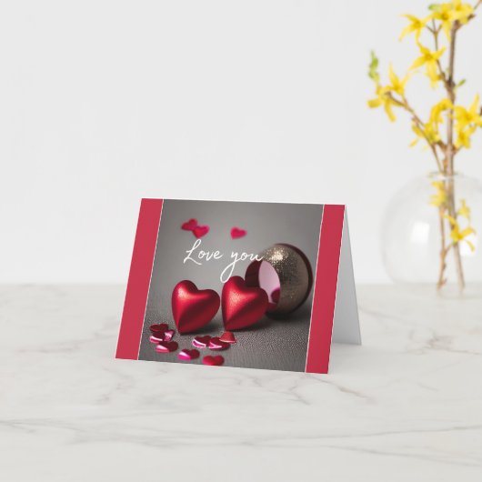 Hedendaagse Valentijnkaart Kaart (Gele Bloem)