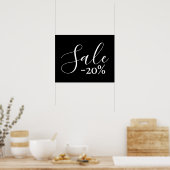 Hedendaagse verkoop teken, 20% korting op de detai poster (Keuken)
