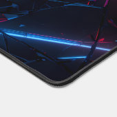 Hedendaagse versplinterde glazen Abstract Neon Bureaumat (Hoek)