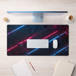 Hedendaagse versplinterde glazen Abstract Neon Bureaumat