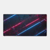 Hedendaagse versplinterde glazen Abstract Neon Bureaumat (Voorkant)